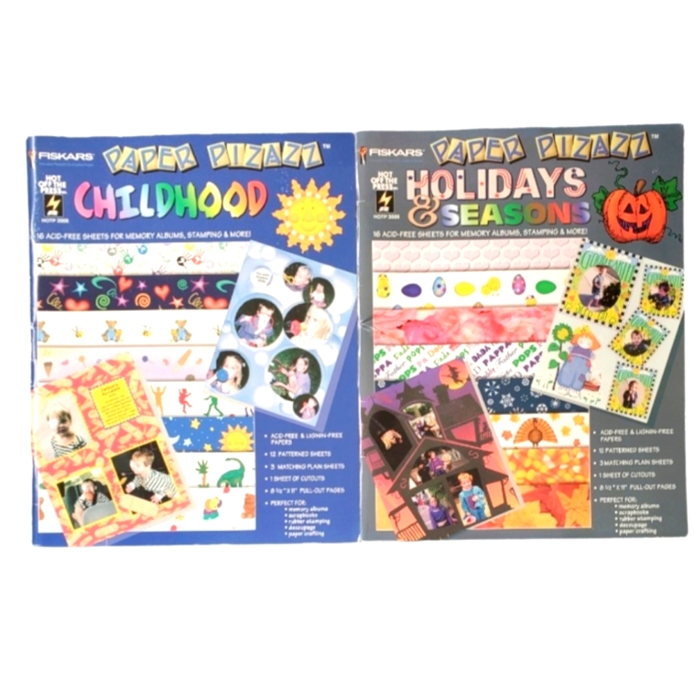Vintage Fiskars Paper Pizazz books
